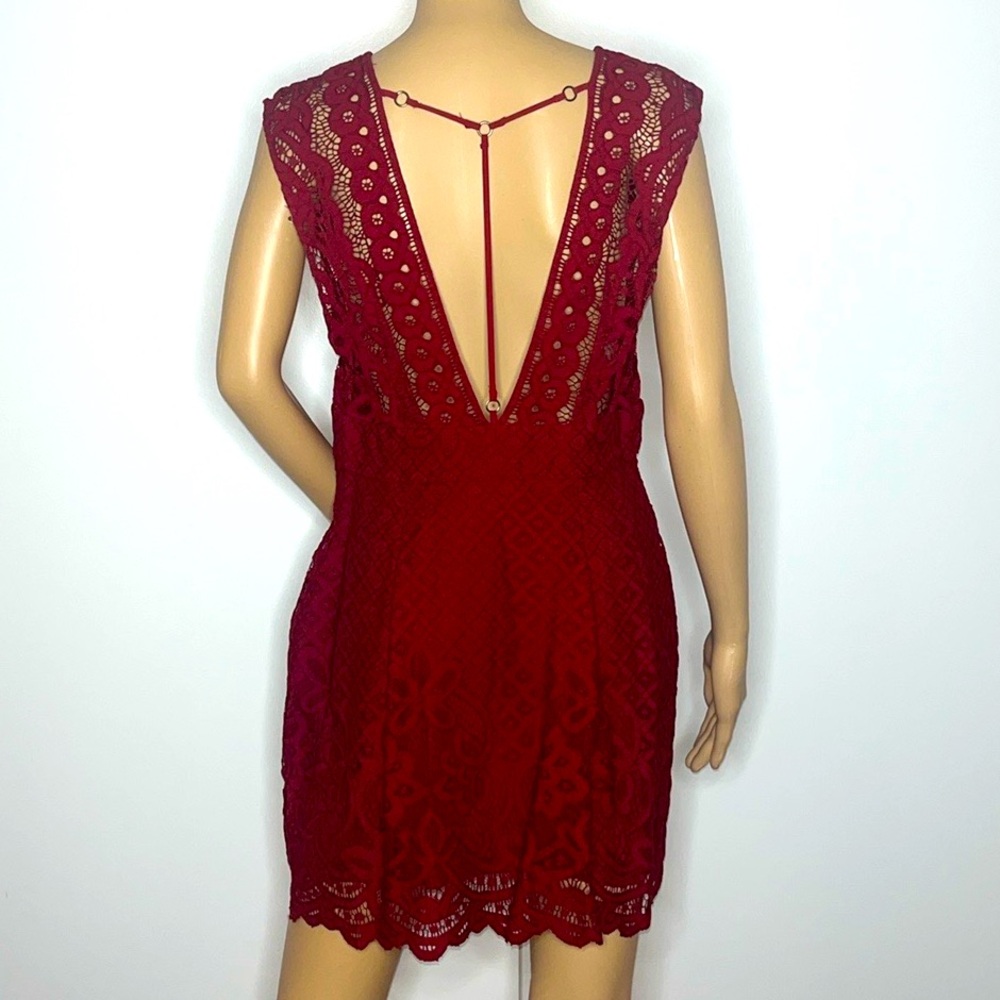 Free People Burgundy Dress